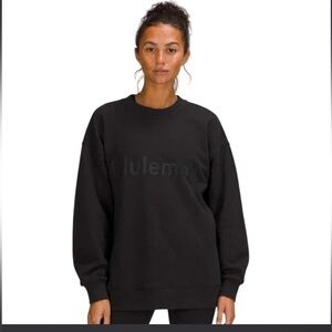 Lululemon Black All Yours 8 Crewneck Sweatshirt shirt hoodie $118